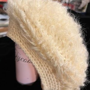 Vintage Hand-Crochet Mohair/Wool Cap